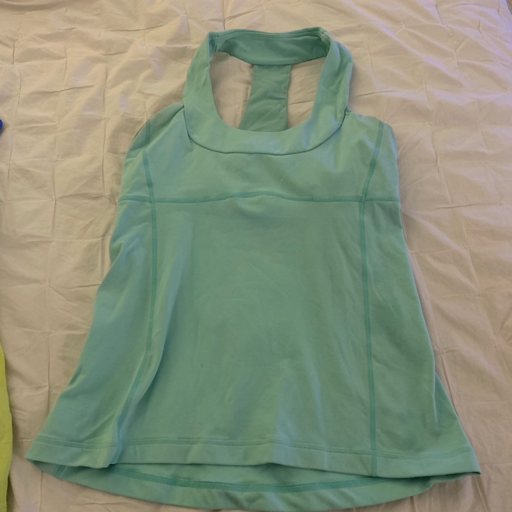 Light blue lululemon tank top